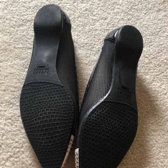 Stuart Weitzman black and white studded flats - Picture 5 of 7